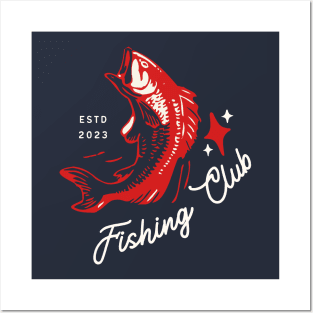 Funny Fishing Club Posters and Art
